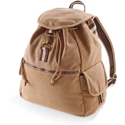 Quadra Vintage Canvas Rucksack QD612