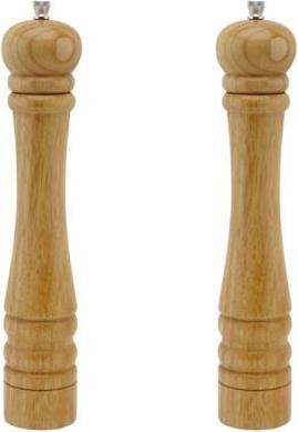 Fackelmann Professional Pepermolen set van 2 stuks, Hout, 32 cm, Handmatig