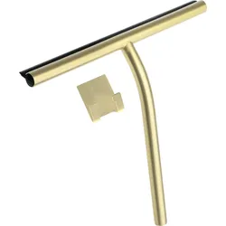 Neuesbad Serie 600 Glasabzieher mit Haken mit 3M Kleber, Oberfläche: gold gebürstet NB1ADI_R31K1