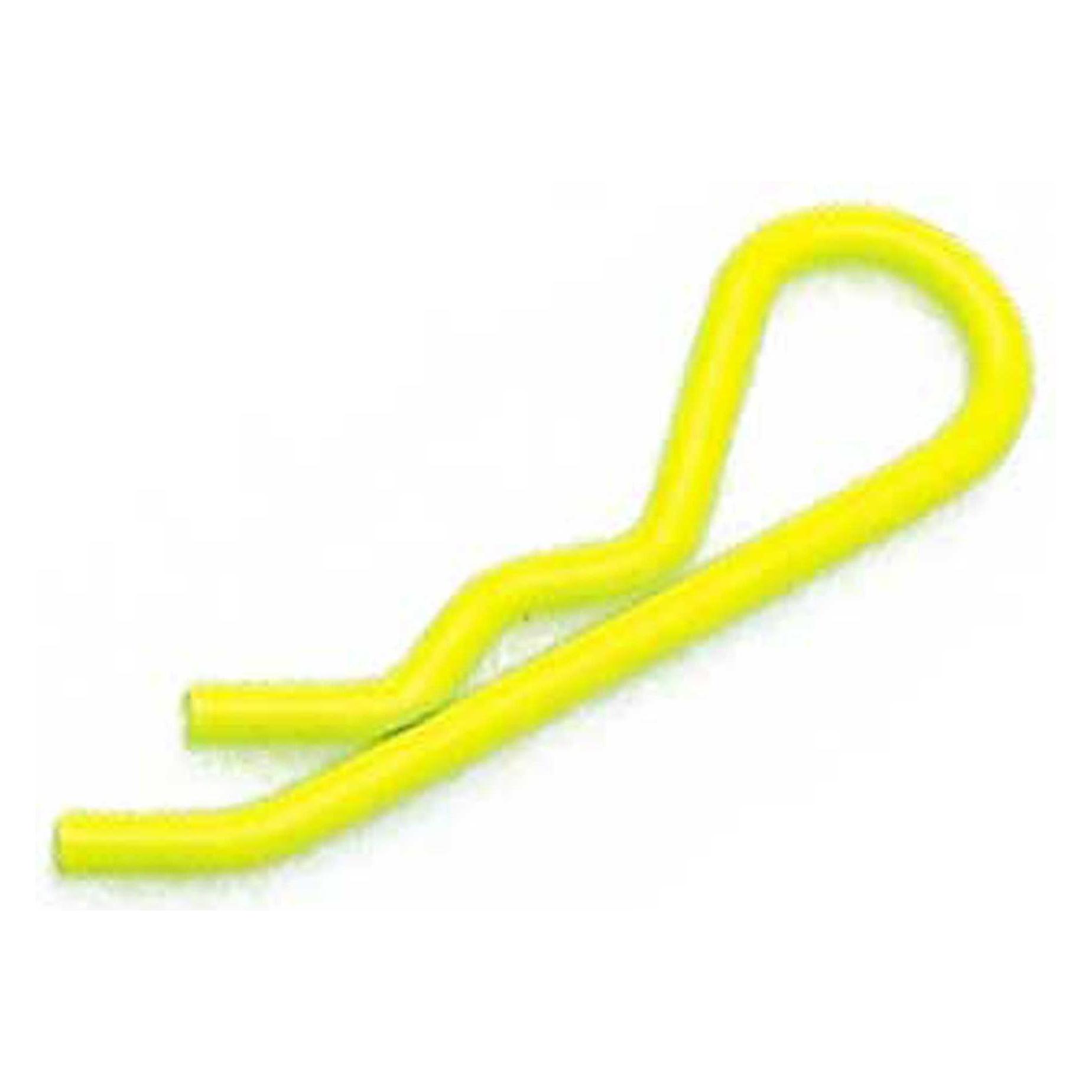 Robitronic karosserieclips leuchtend gelb 1/8 (6 stk.) splinte (RS026Y)