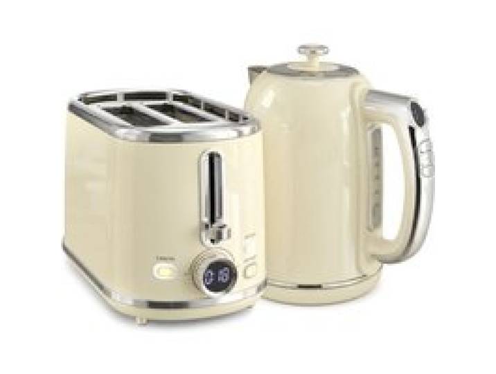 Pack petit-déjeuner - LEMONBEST - 2200 W - Bouilloire & grille‑pain - Écran tactile LED - Décongélation & réchauffage