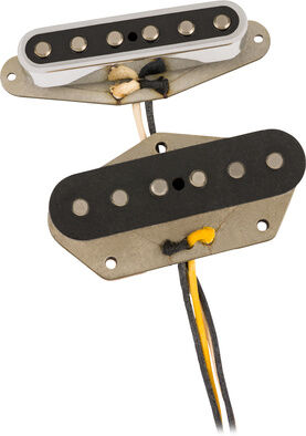 Fender CS Tomatillo Tele Pickup Set Schwarz und Chrom