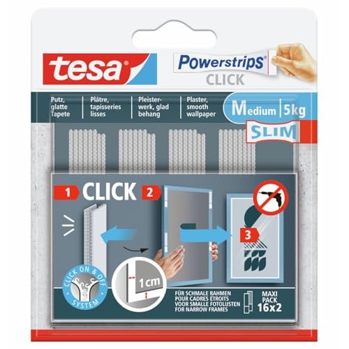 tesa Powerstrips CLICK Slim - 16 x 2 stuks