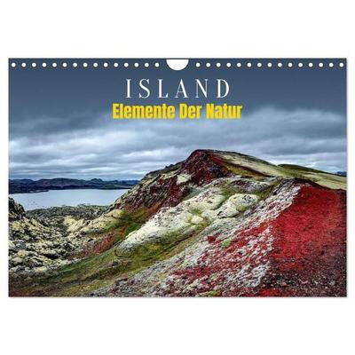 Island - Elemente der Natur (Wandkalender 2027 DIN A4 quer), CALVENDO Monatskalender