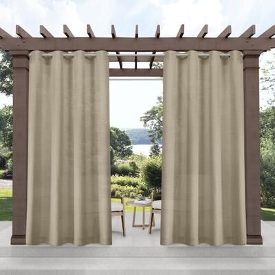 ATI Home Miami Indoor/Outdoor Grommet Top Curtain Panel Pair