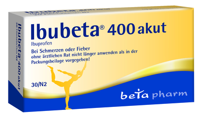 betapharm Arzneimittel GmbH IBUBETA 400 akut Filmtabletten 30 St 16225333