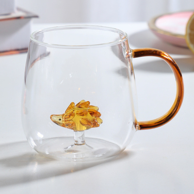 Inspire Daily Merch New Glass Mug Cartoon Animal Cup Champagne Breakfast Tea Tumbler 3 101 400ml