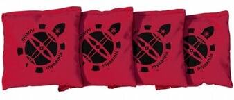 Skip's Garage Miami University RedHawks Heritage Red Cornhole Bags