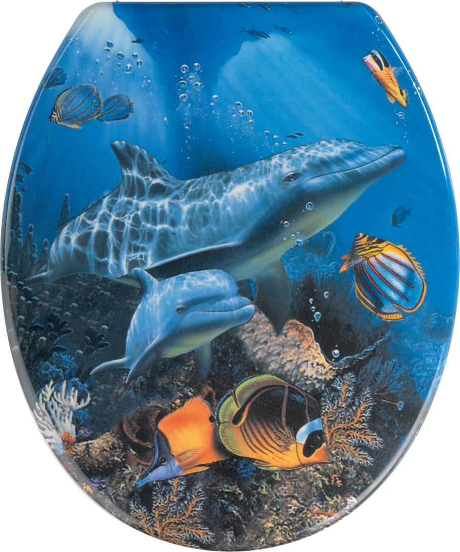 Wenko WC-bril Sea Life met zeemotief van Duroplast
