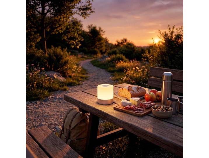 BRILONER – Mini LED Tischlampe Kabellos, Dimmbare Nachttischlampe Touch, Schreib