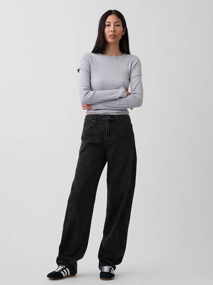 GAP Jeans - Barrel fit - in Schwarz - W25