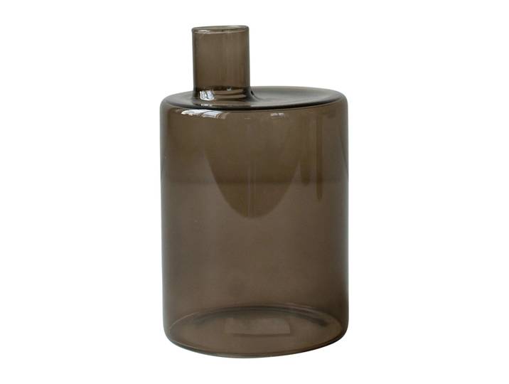 DBKD Vase en verre Pipe brown Large