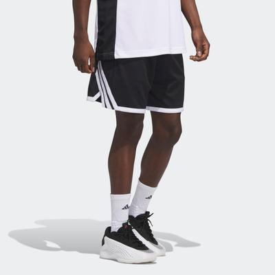 Trainingsshorts ADIDAS PERFORMANCE "3G SPEED AEROREADY", Herren, Gr. XL, N-Gr, schwarz-weiß (schwarz, weiß, normal, gr.), Obermaterial: 100% Polyester, Hosen, für Basketballtraining und auf dem Platz, mit AEROREADY, aus Polyester