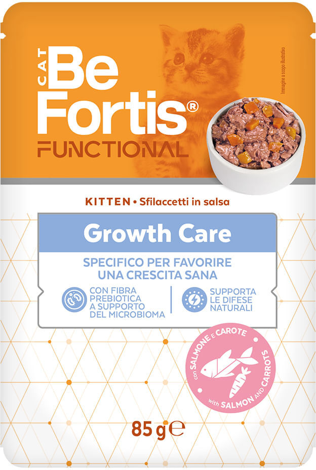 BeFortis Kitten Functional Busta Multipack 28x85G SALMONE