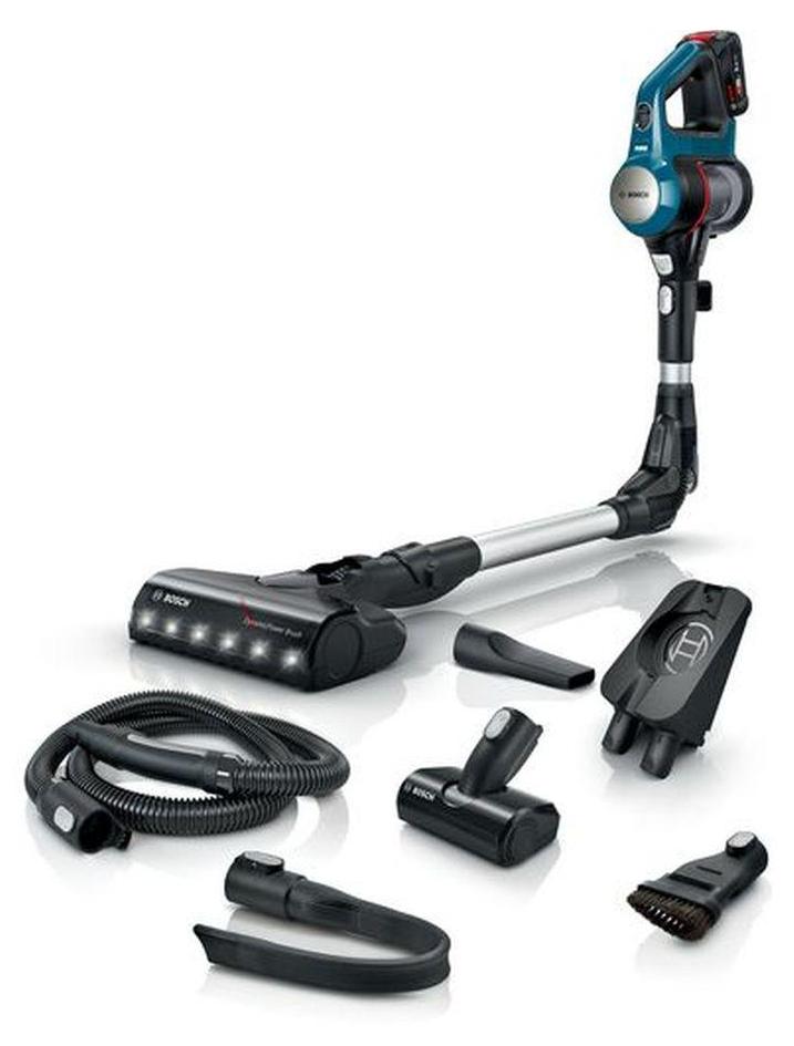 Bosch BKS711GH Akku-Staubsauger Unlimited 7, 82 dB, Beutellos, LED-Beleuchtung, Blau