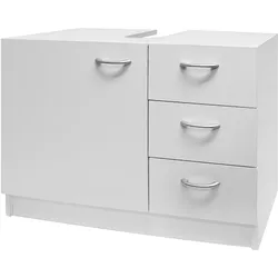 Casaria Deuba Waschbeckenunterschrank weiß