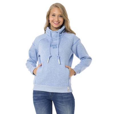 Sweatshirt CIPO & BAXX "WL336", Damen, Gr. S, blau, Casual, regular fit, Sweatshirts Sweatshirt, Hoher Baumwollanteil