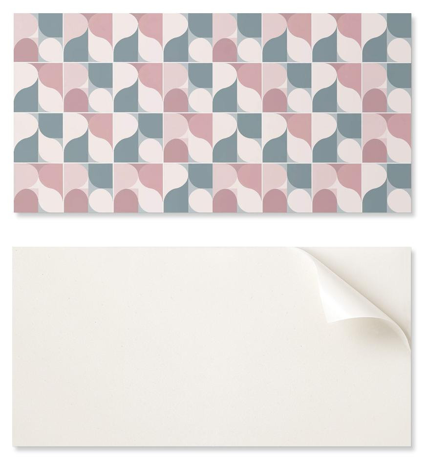 Coloray Zelfklevende vinylplaat met abstract geometrisch patroon, 120 x 60 cm