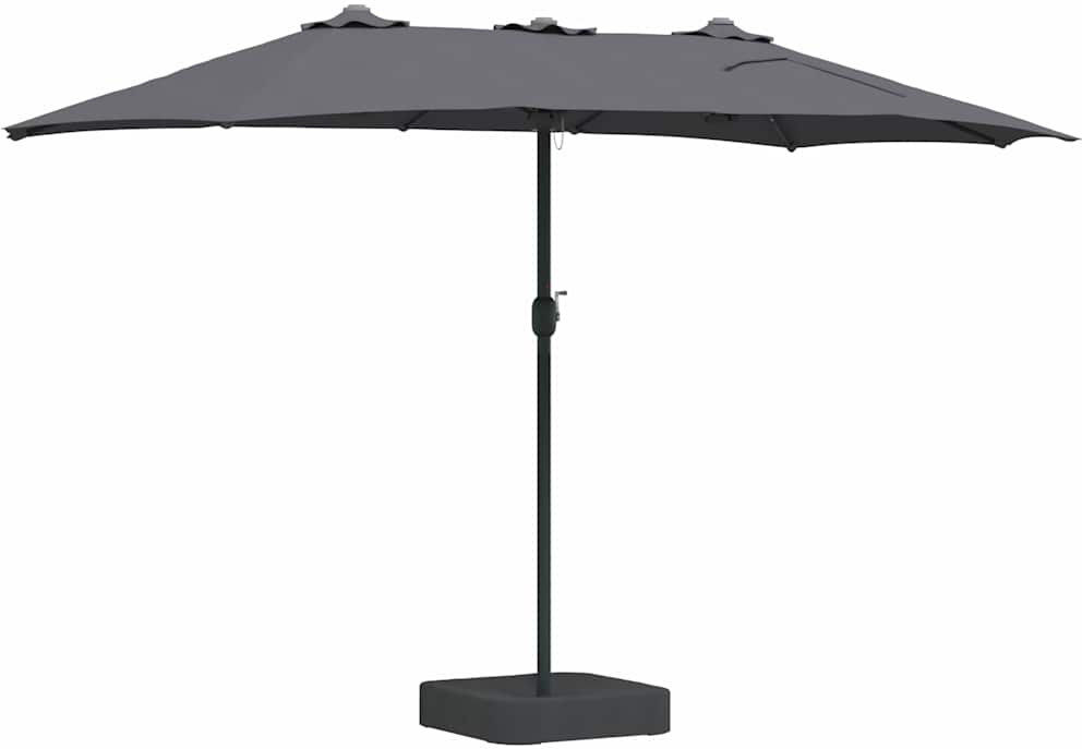 Latitude Run Balcony Screen Anthracite 244cm H X 385cm W X 209cm D