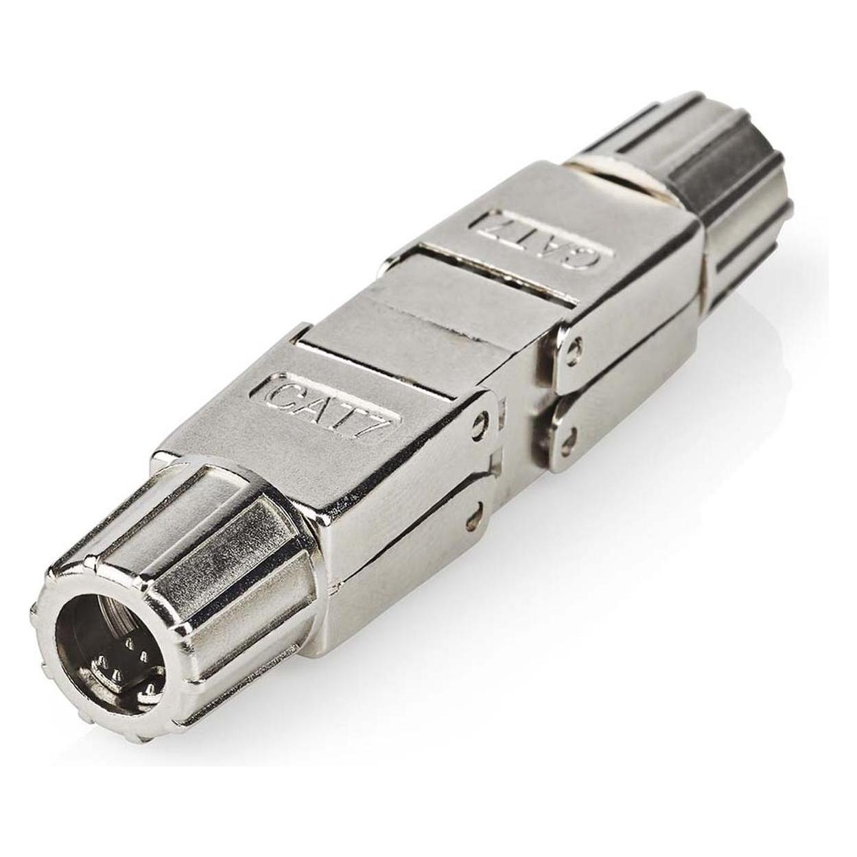 Nedis Netzwerkkoppler - CAT7 - Geschirmt - RJ45 Buchse - RJ45 Buchse - Gerade - Metall - Box (CCGB89020ME)
