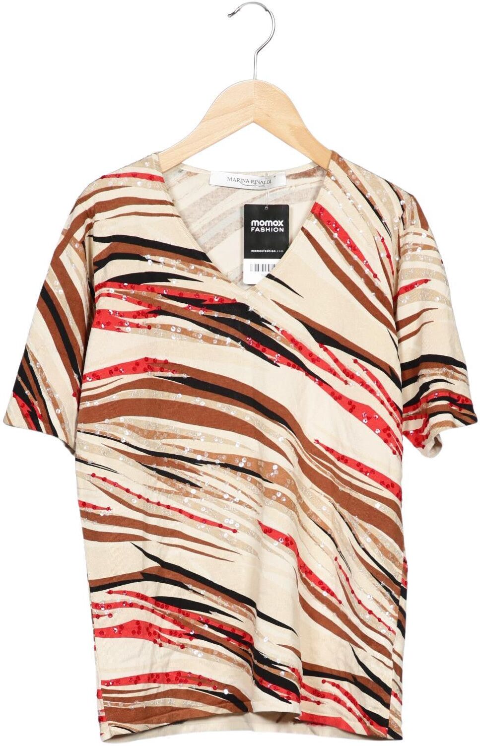 Marina Rinaldi Damen Pullover, Mehrfarbig, Gr. M, Elasthan / Seide - Second Hand