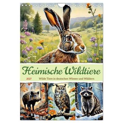 Heimische Wildtiere 2027 (Wandkalender 2027 DIN A4 hoch), CALVENDO Monatskalender