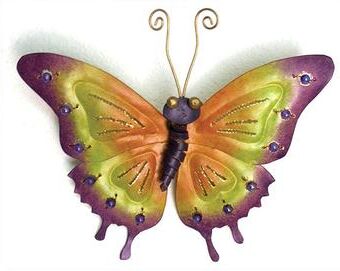 D-Art Butterfly with Beads Figurine, Handmade in Indonesia