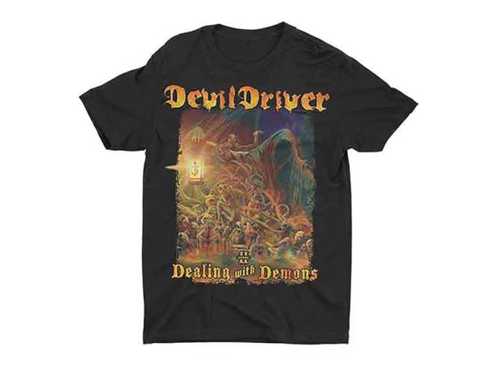 DevilDriver T Shirt Borrowed Band Logo nieuw Officieel Unisex Zwart M