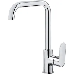 Neuesbad Serie 630 Spültischarmatur mit eckigem Auslauf, Chrom NB1DEBGA063M1