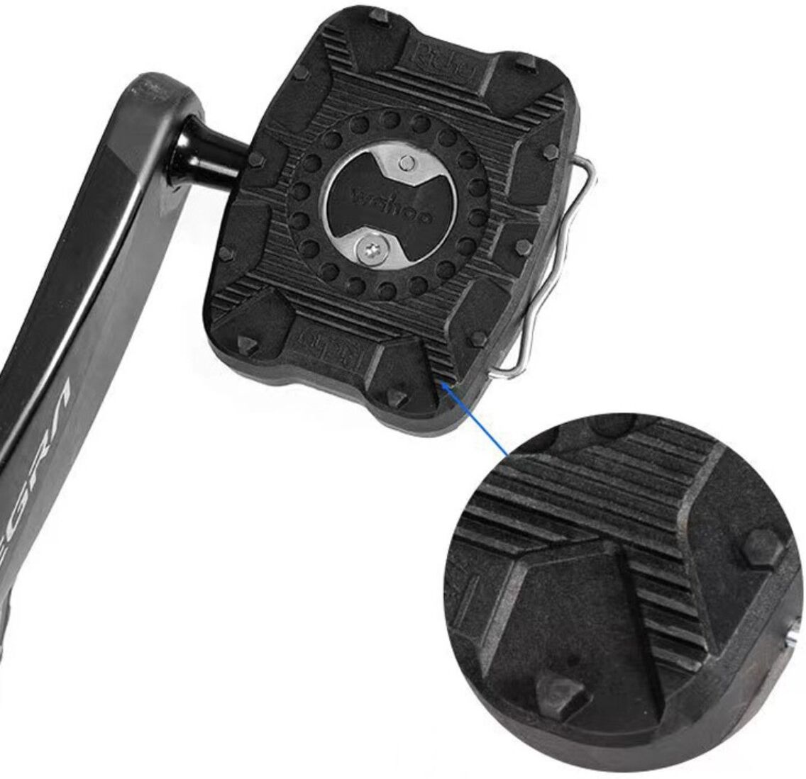 INF Straßen-Pedal-Adapter – Nylon und Legierung, Klickpedal-zu-Plattform Umrüstplatte, rutschfeste sechseckige Oberfläche,