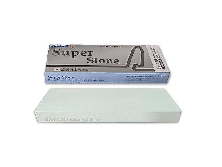 Sanelli Ambrogio, Naniwa Super Stone, professioneller Messerschärfer, Körnung # 10000, ideal für die Veredelung von Messern und Präzisionswerkzeugen, Splash & Go, hergestellt in Japan