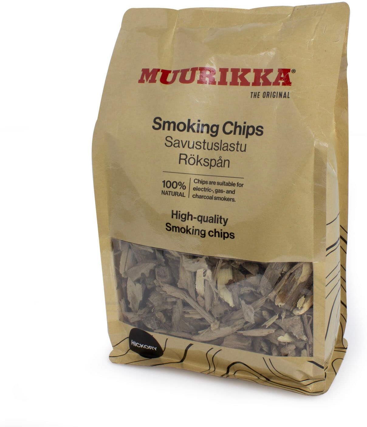 Muurikka Rökspån, Hickory 500 g