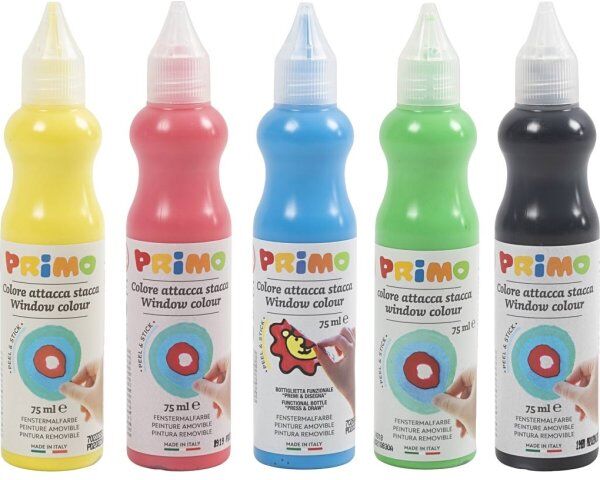 Primo Vinduesmaling, 5x75 Ml, 5 Farver