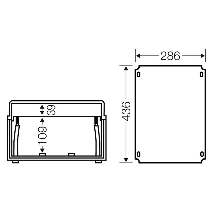 Hensel HEN Mi EP 03 Einbauplatte Mi EP 03, für Mi 03.. für Fronttaf (4012591116172)