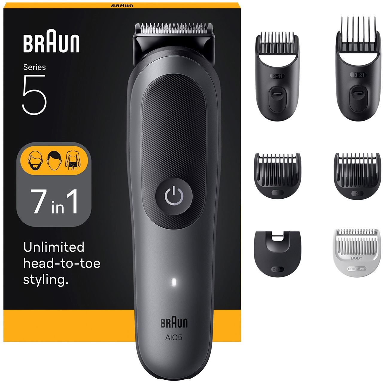 Braun Series 5 All-In-One 5520 (schwarz/grau, 7-in-1)