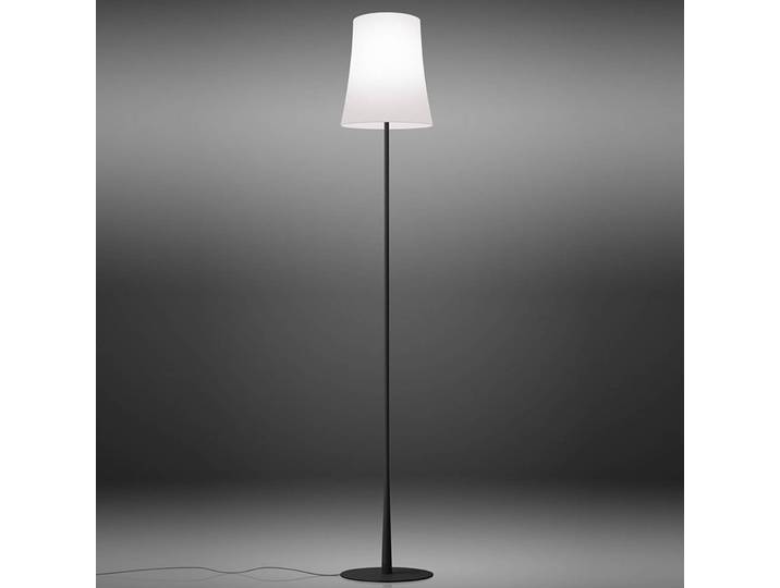Foscarini Designer Stehlampe Birdie Easy, schwarz, für Wohn- / Esszimmer, Metall, Design