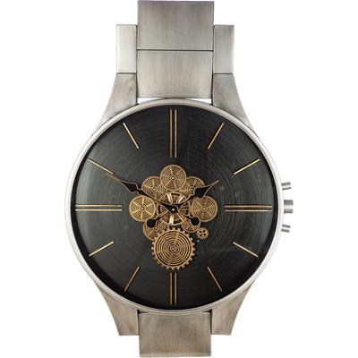 Wanduhr GILDE "Wanduhr Timing", silber (silberfarben), B:62,5cm H:99,5cm, Wanduhren, Wanduhr