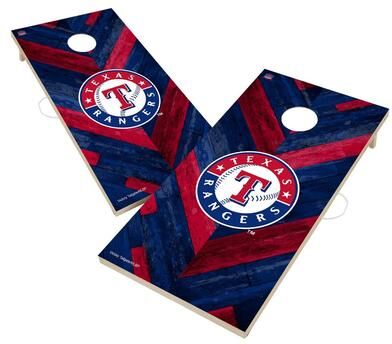 Skip's Garage Texas Rangers MLB Cornhole Board Set