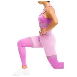 Gymhero, Damen, Tights, Leggings Streifen (XS), Violett