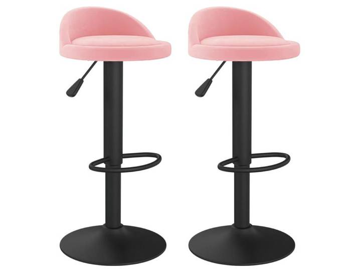 SARA* NEW Tabouret de pub/siège comptoir/ Tabourets Haut Bar - KENNETH - lot de 2 - rose velours 11.3 Kg CL9211