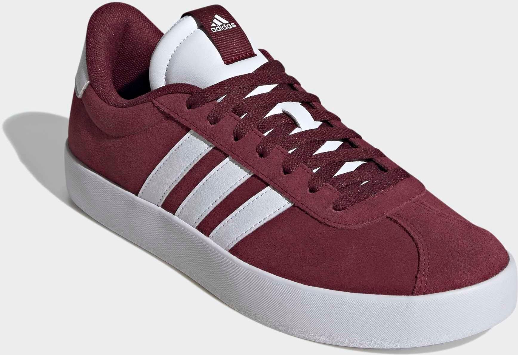 Sneaker ADIDAS SPORTSWEAR "VL COURT 3.0", Herren, Gr. 44,5, rot (shadow rot, ftwr weiß, shadow rot), Leder, Synthetik, Schuhe Sneaker, inspiriert vom Design des adidas samba shadow rot, ftwr weiß, shadow rot 44,5