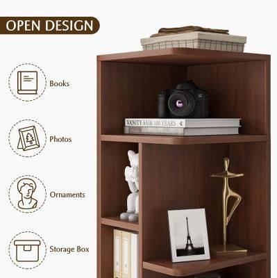 No "Narrow Corner Bookcase - 15.75""D x 15.75""W x 59.92""H"