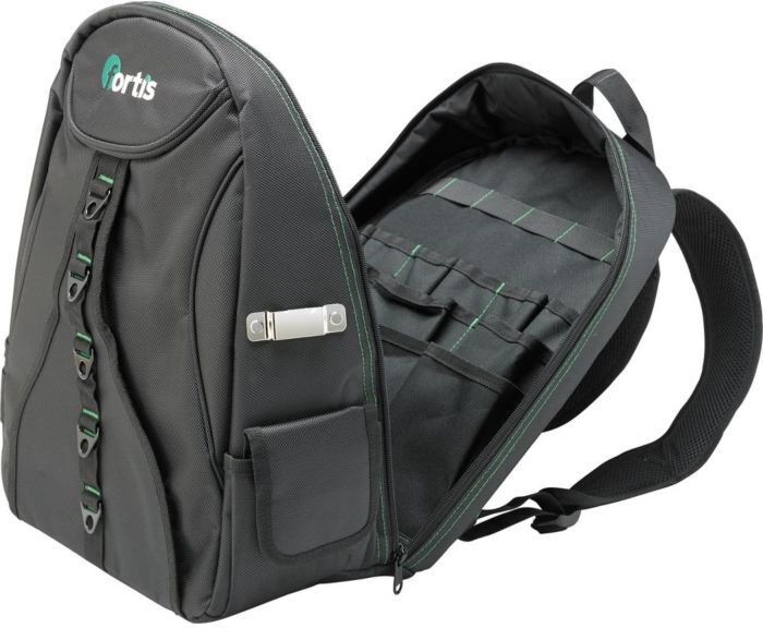 Fortis Werkzeugrucksack 4317784702010 Wasserabweisend, schwarz