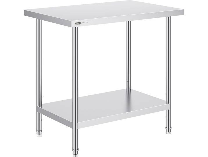 VEVOR werk- en voorbereidingstafel Commerciële werktafel 610x914x864mm