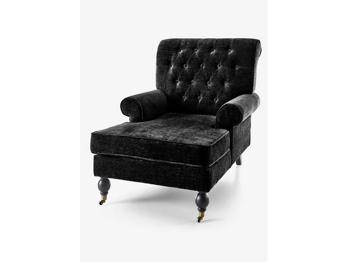 bonprix Sessel mit Fußteil, 97x85x124 cm, Sessel mit Fußteil, schwarz