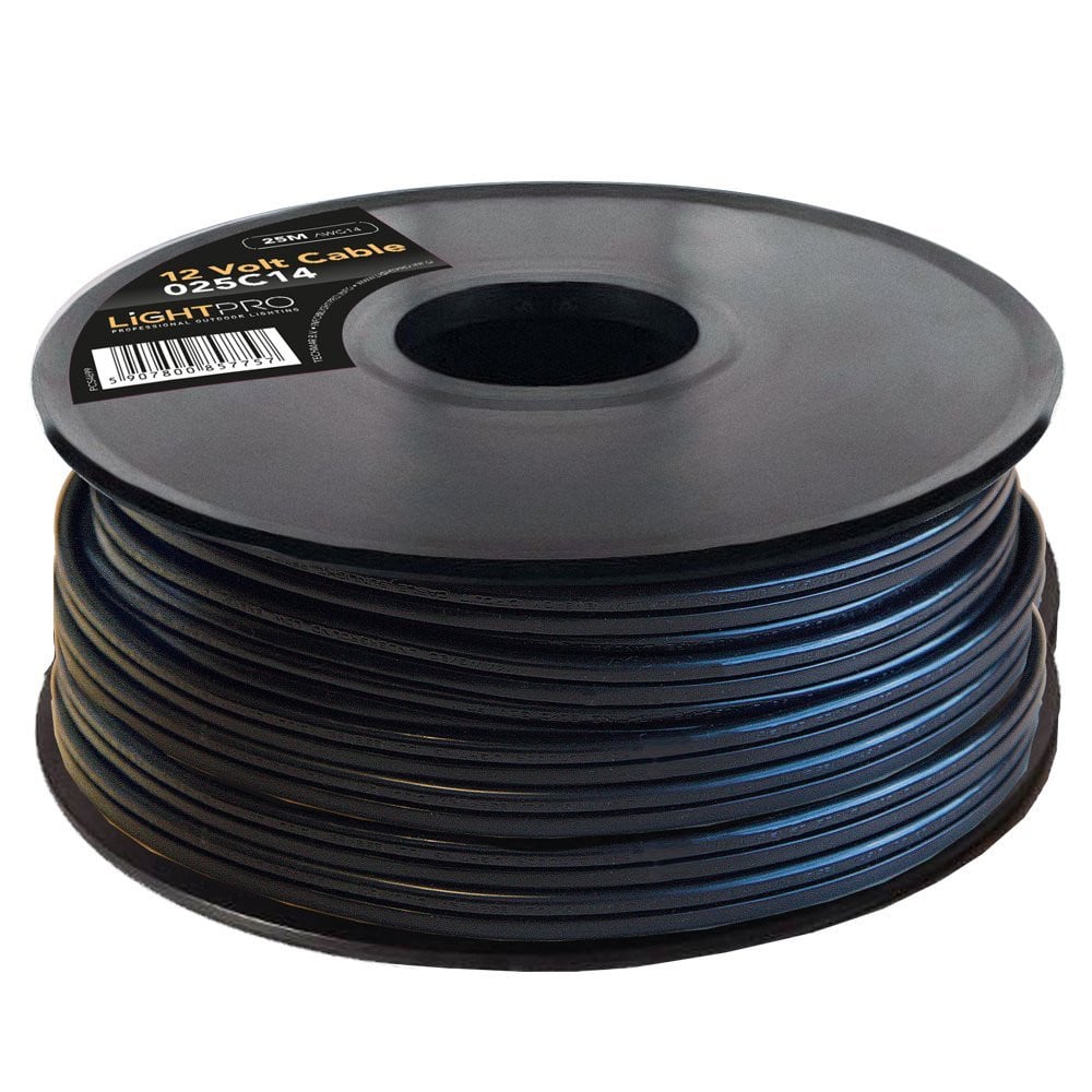 Lightpro 12 Volt kabel AWG14 - 25 meter