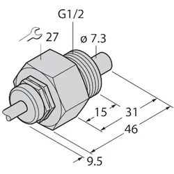 Turck Eintauchsensor FCS-G1/2A4-NA 10M