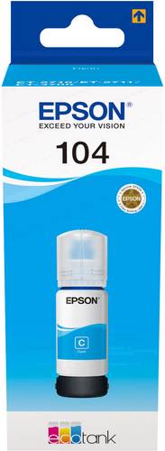 Epson C13T00P240 104 EcoTank Nachfülltinte Original Cyan 65ml