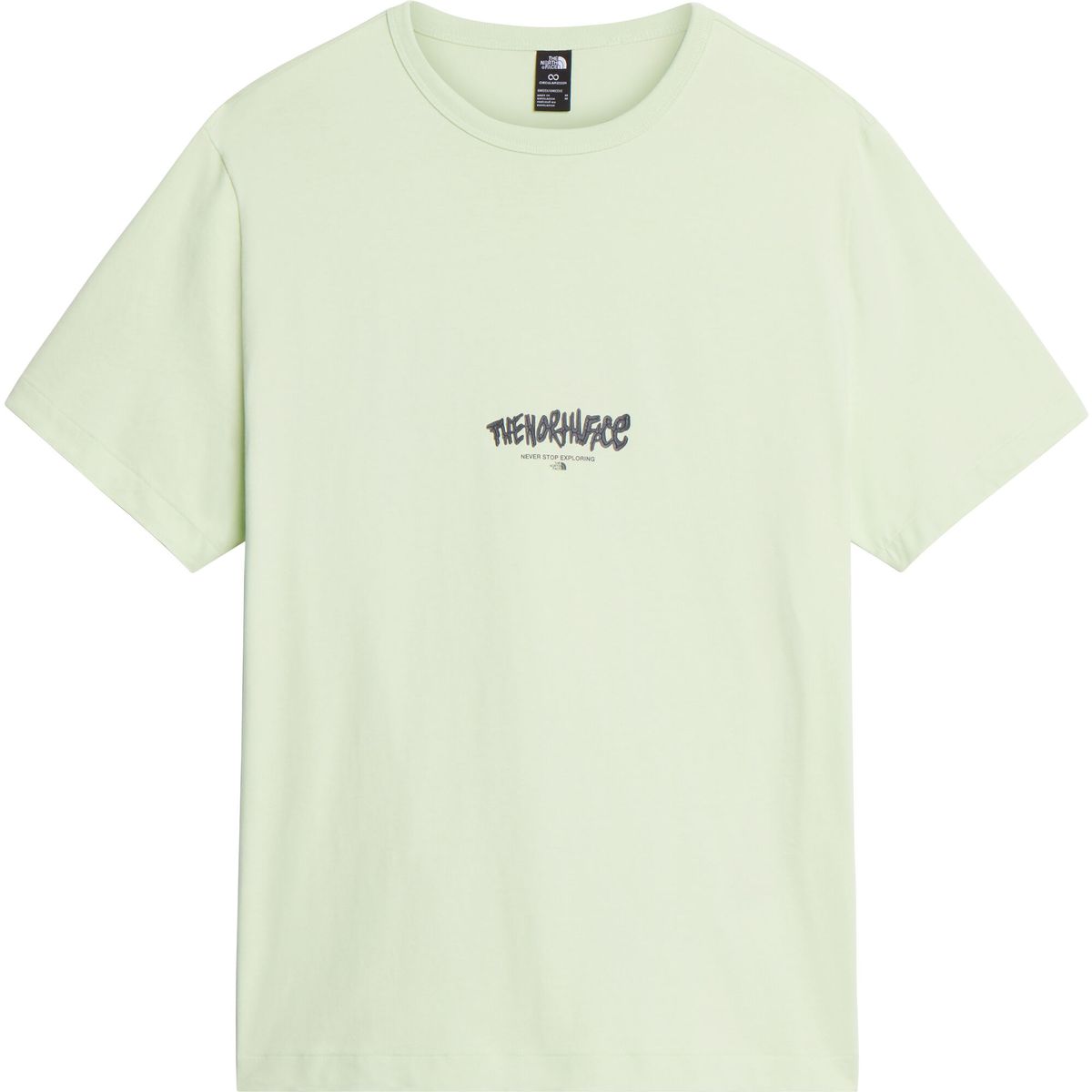 The North Face U NSE Relaxed Softshell Tee-logo Play calcified lime (NLY) S NF0A8JA6NLY-S