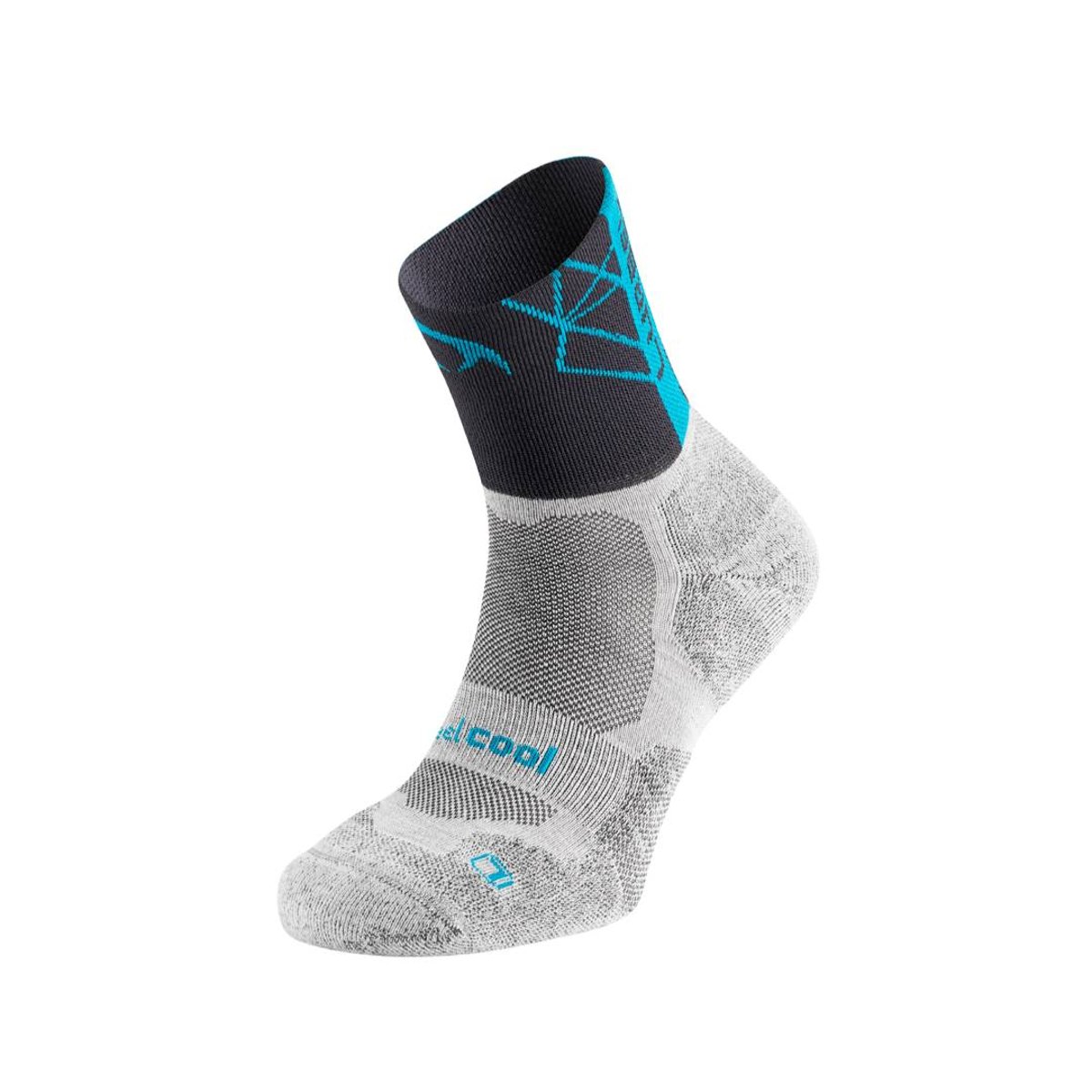 Meias Lurbel Track Four Cinza Azul, Tamanho L Unisex